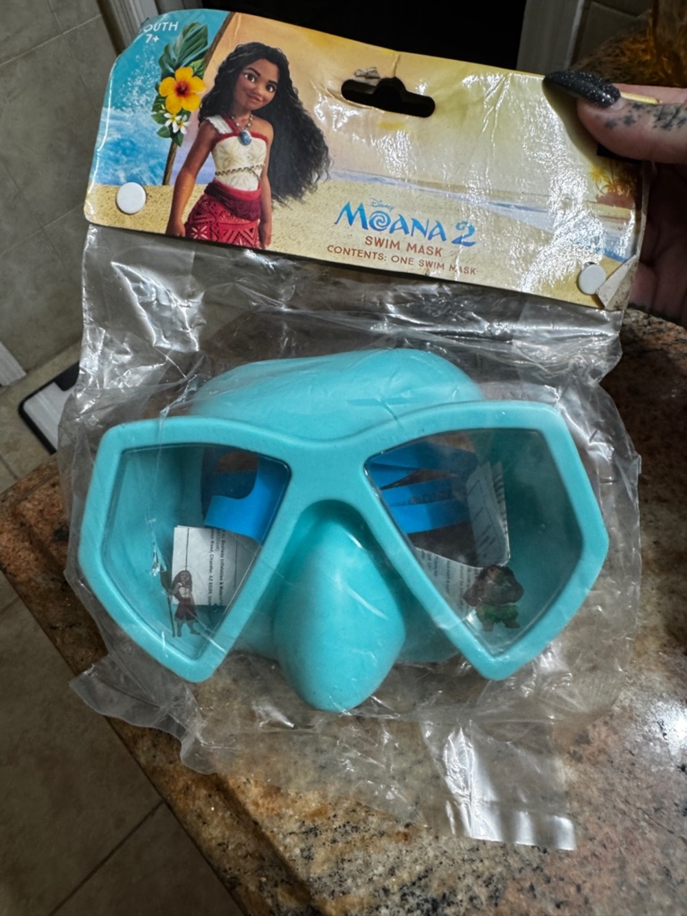 Disney Moana Kids Blue Swim Mask